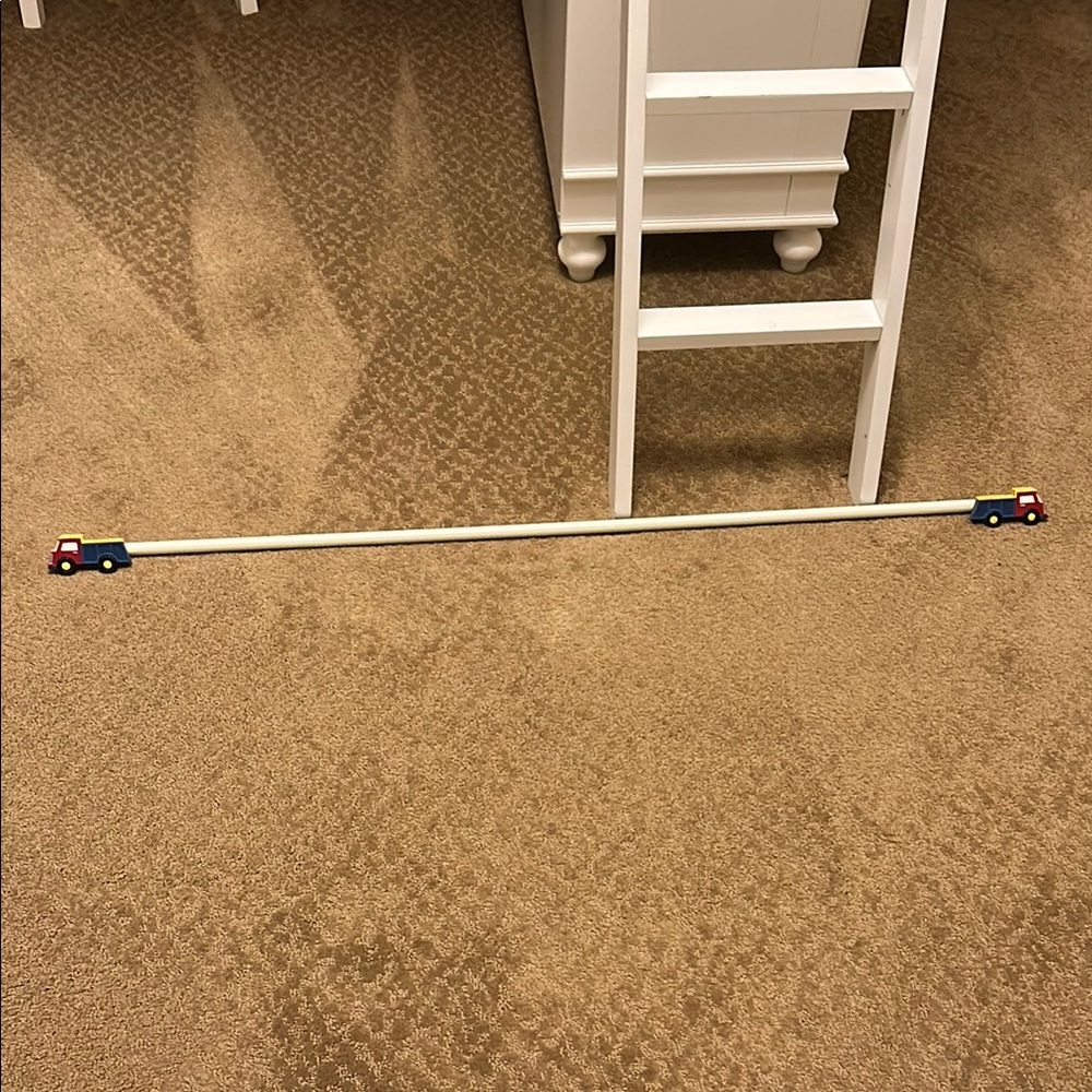 Toy Truck Themed Curtain Rod - Picture 2 of 3